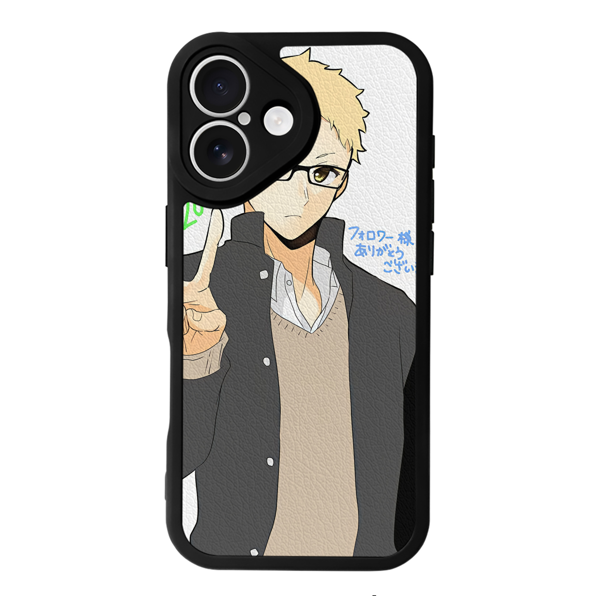 （画像用） ハイキュー!! Haikyu!! 【iPhone 16シリーズ対応】シリコンスマホケース（レザー調） 材質：シリコン